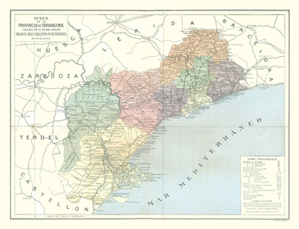 Picture of TARRAGONA PROVINCE SPAIN - POMPIDO 1913