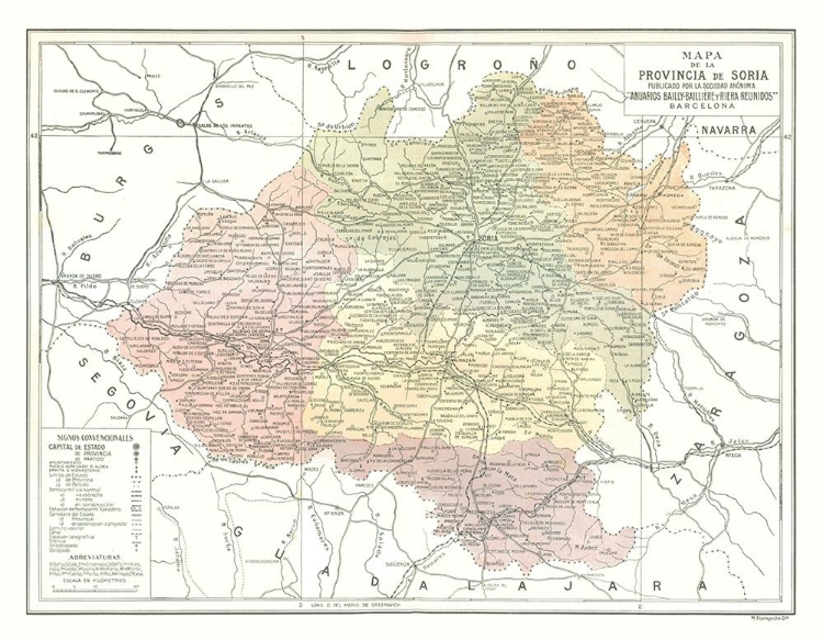 Picture of SORIA PROVINCE SPAIN - POMPIDO 1913