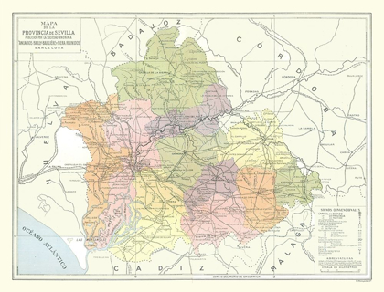 Picture of SEVILLE PROVINCE SPAIN - POMPIDO 1913