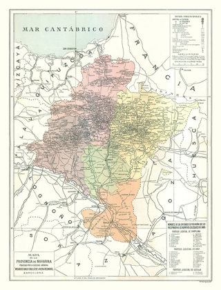 Picture of NAVARRA PROVINCE SPAIN - POMPIDO 1913