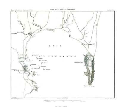 Picture of EUROPE BAY OF GIBRALTAR SPAIN - THIERS 1866