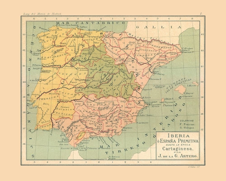 Picture of CARTHAGINIAN PRESENCE SPAIN - ARTERO 1879