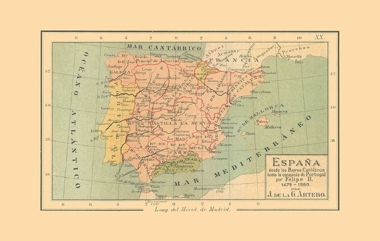 Picture of SPAIN 1479 AD TO 1580 AD - ARTERO 1879