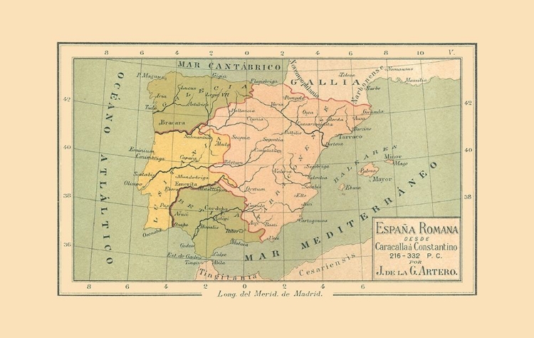 Picture of SPAIN 216 AD TO 332 AD - ARTERO 1879