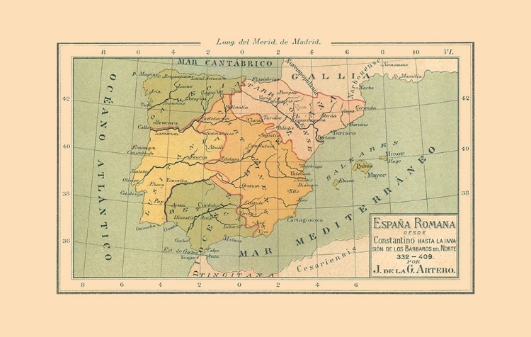 Picture of SPAIN 332 AD TO 409 AD - ARTERO 1879