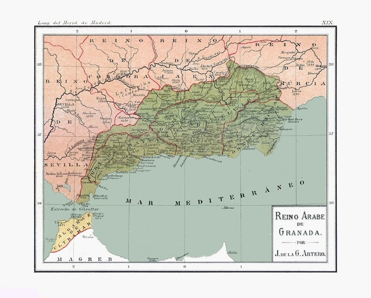 Picture of SOUTH EAST SPAIN - ARTERO 1879