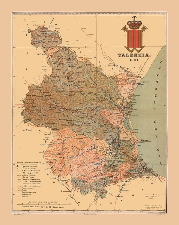 Picture of VALENCIA SPAIN 1901 - MARTINE 1904