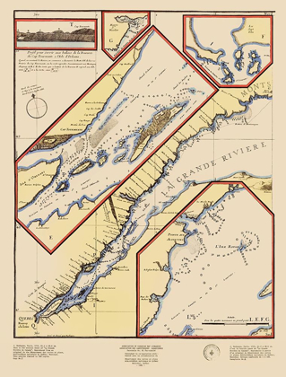 Picture of ST LAWRENCE RIVER QUEBEC CANADA - DE FER 1695