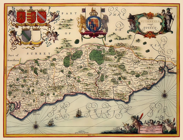 Picture of SUSSEX COUNTY ENGLAND - JANSSON 1646