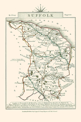 Picture of SUFFOLK COUNTY ENGLAND - CARY 1792