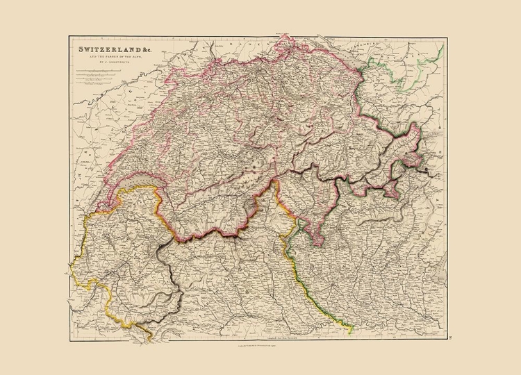 Picture of SWITZERLAND - ARROWSMITH 1844