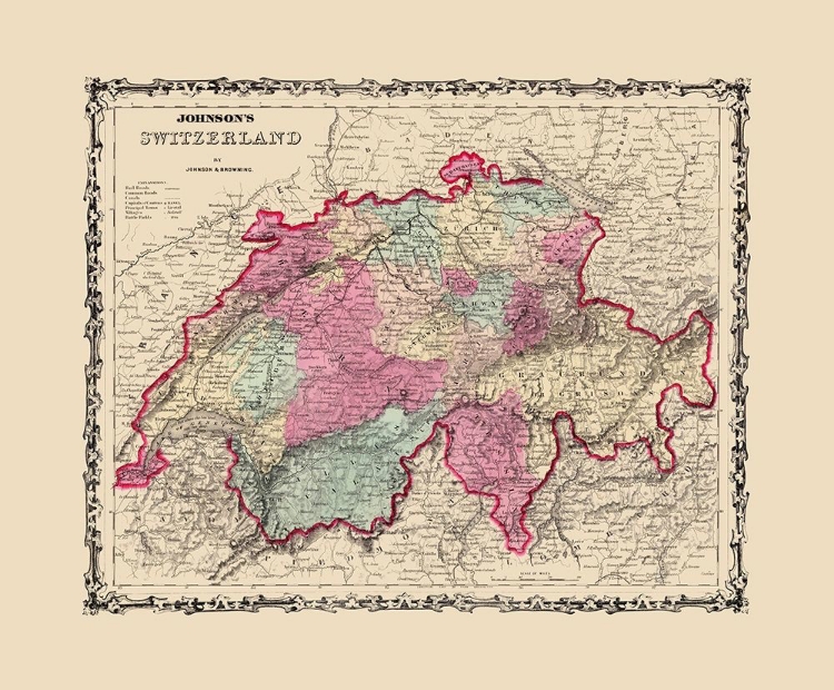 Picture of SWITZERLAND - JOHNSON 1860