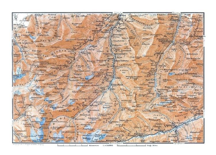 Picture of SOUTHEASTERN SWITZERLAND - BAEDEKER 1921