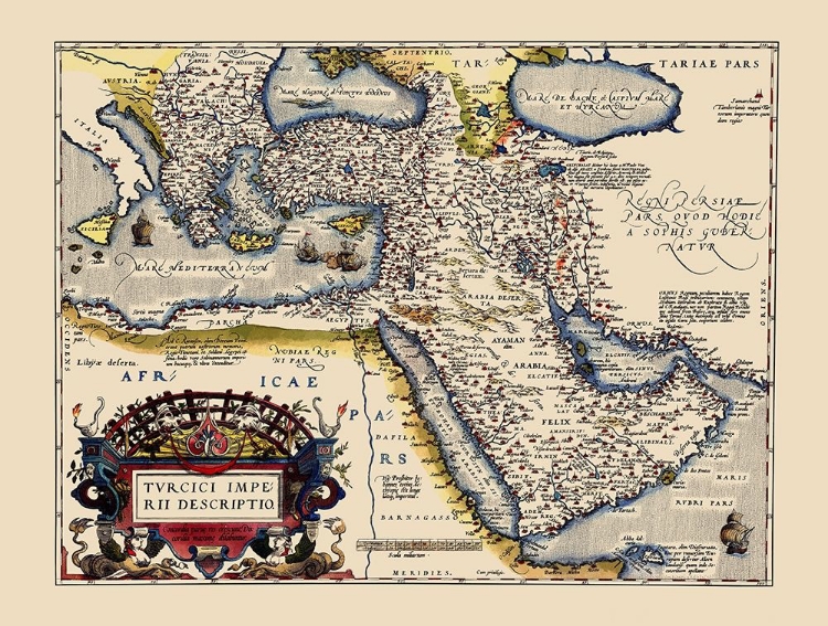 Picture of OTTOMAN EMPIRE - ORTELIUS 1595