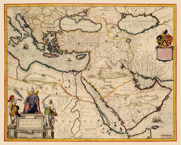 Picture of TURKISH EMPIRE - BLAEU 1635