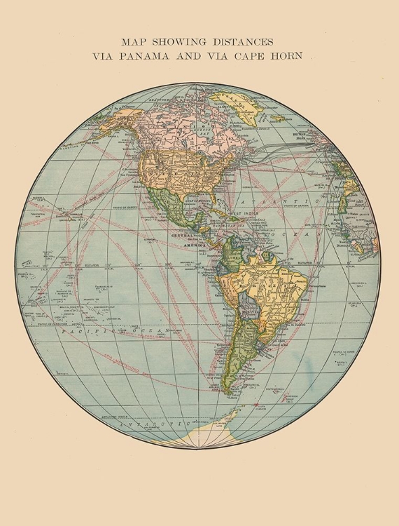 Picture of WESTERN HEMISPHERE - HAMMOND 1910