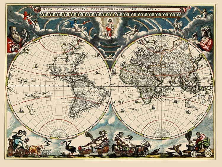 Picture of WORLD - BLAEU 1662