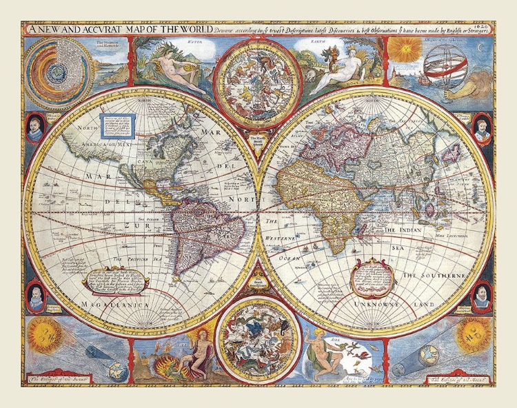 Picture of WESTERN EASTERN HEMISPHERES - 1627