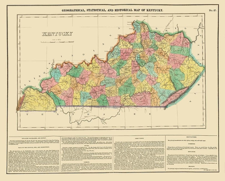 Picture of KENTUCKY - CAREY 1822