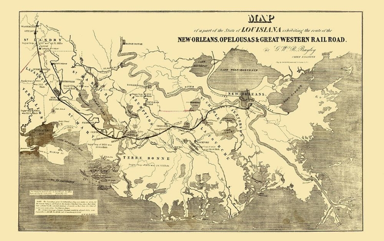 Picture of NEW ORLEANS, OPELOUSAS AND GREAT WESTERN 1853