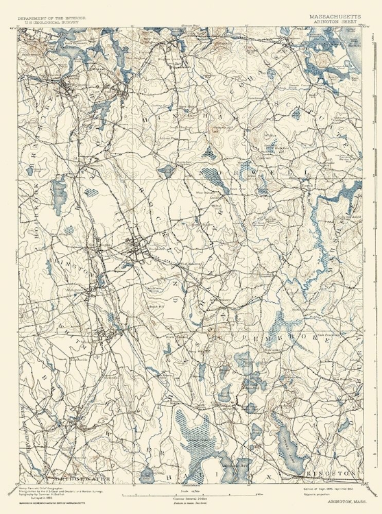 Picture of BARNSTABLE MASSACHUSETTS QUAD - USGS 1893