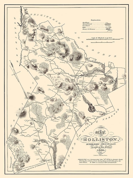 Picture of HOLLISTON MASSACHUSETTS - PENDLETON 1831