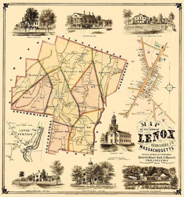 Picture of LENOX MASSACHUSETTS - HERRLEINS 1854