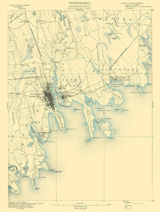 Picture of NEW BEDFORD MASSACHUSETTS SHEET - USGS 1893