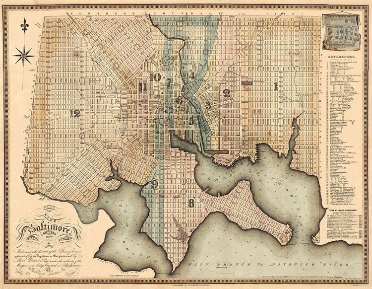 Picture of BALTIMORE MARYLAND - LUCAS 1822