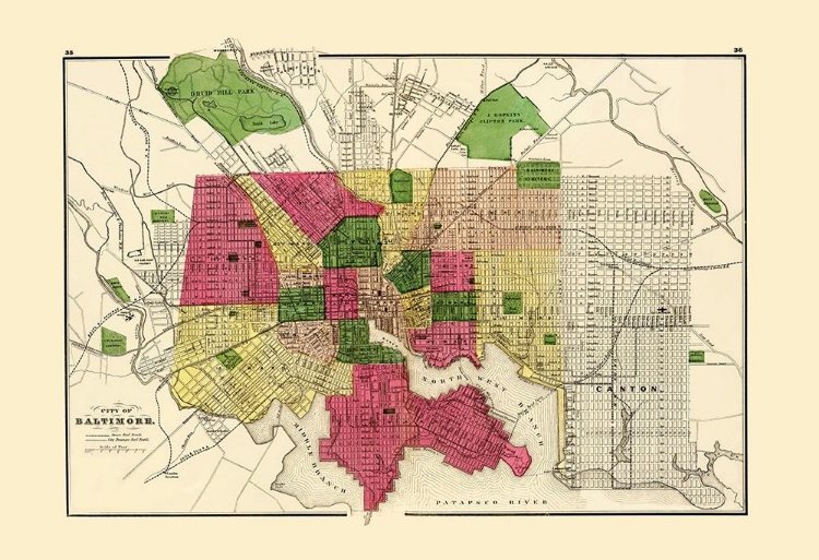 Picture of BALTIMORE MARYLAND - STEDMAN 1873