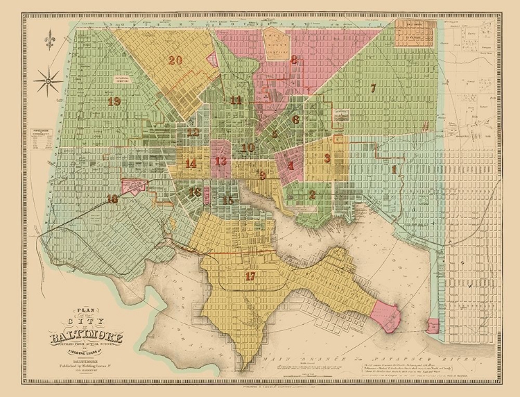 Picture of BALTIMORE MARYLAND - LUCAS 1852