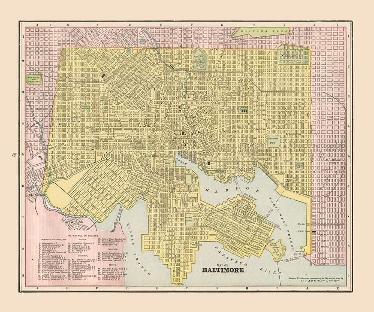 Picture of BALTIMORE  MARYLAND - CRAM 1892