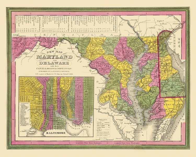 Picture of MARYLAND - MITCHELL 1846