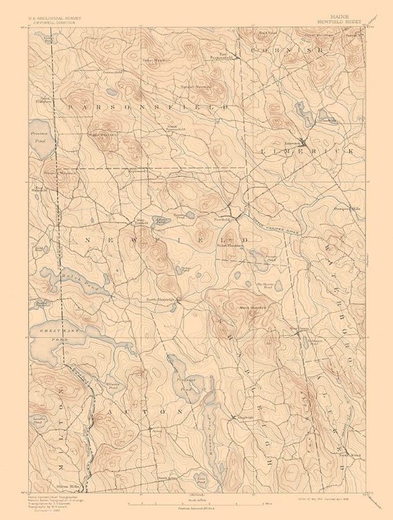 Picture of NEWFIELD MAINE SHEET - USGS 1893