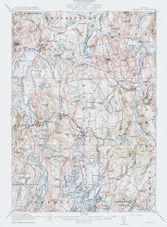 Picture of WALDOBORO MAINE QUAD - USGS 1915