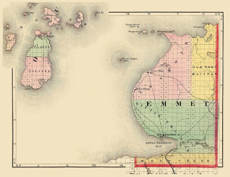 Picture of EMMET MICHIGAN - WALLING 1873