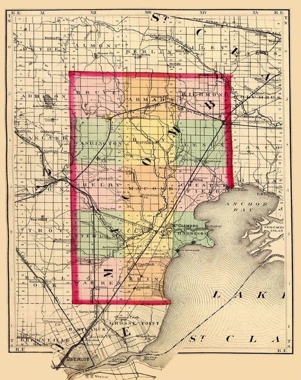 Picture of MACOMB MICHIGAN - WALLING 1873