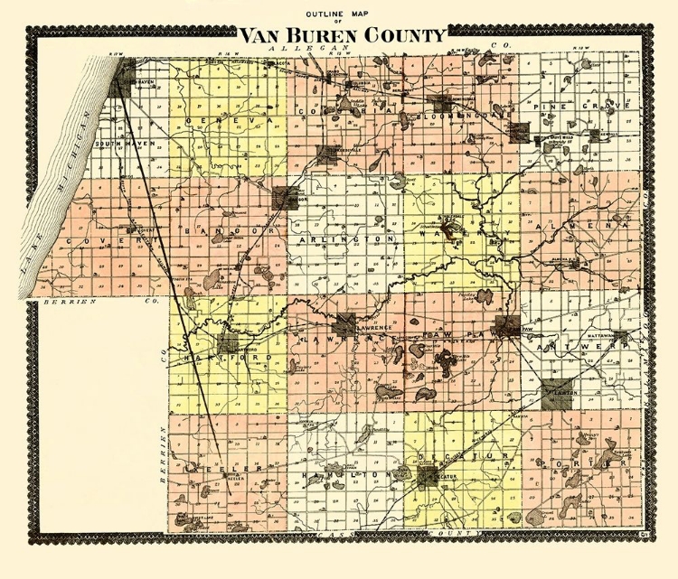 Picture of VAN BUREN MICHIGAN - GOSS 1895