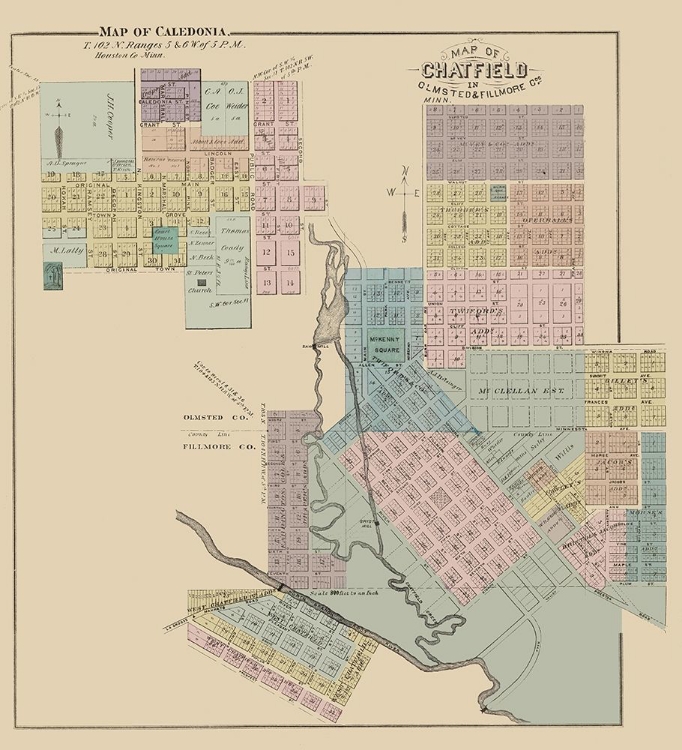 Picture of CHATFIELD, CALEDONIA MINNESOTA - ANDREAS 1874