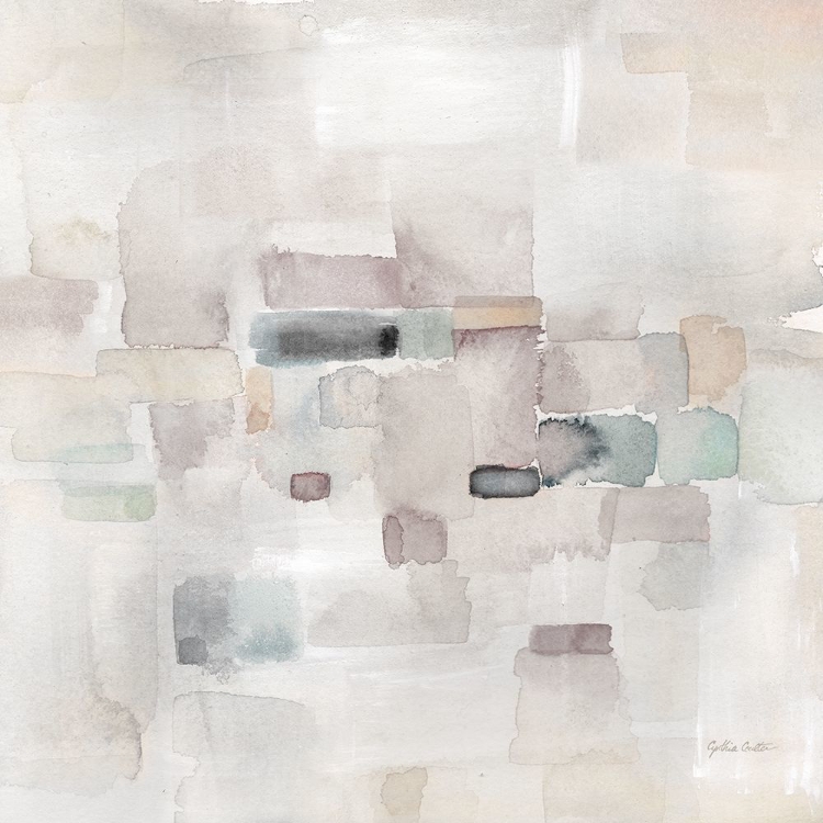 Picture of GRAY ABSTRACT SQUARE I