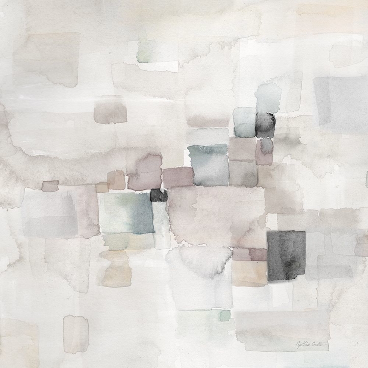 Picture of GRAY ABSTRACT SQUARE II