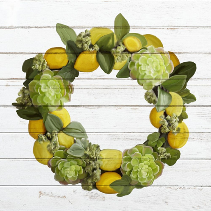 Picture of LEMON SUCCULENT WREATH