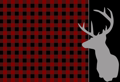 Picture of BUFFALO PLAID DEER