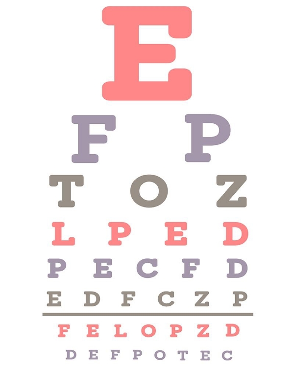 Picture of EYE CHART PINK