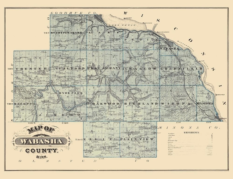 Picture of WABASHA MINNESOTA LANDOWNER - ANDREAS 1874