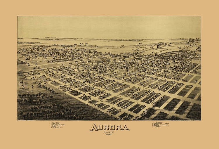 Picture of AURORA MISSOURI - FOWLER 1891