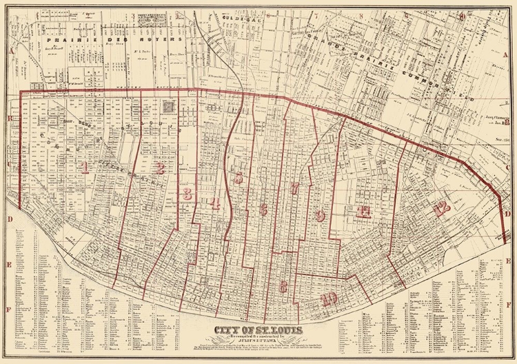 Picture of ST. LOUIS MISSOURI - HUTAWA 1870