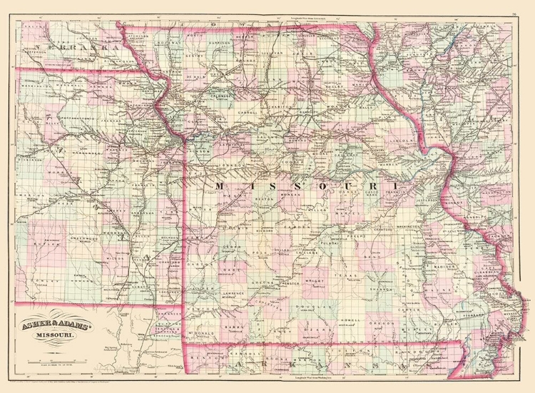 Picture of MISSOURI - ASHER  1874