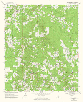 Picture of SOUTH MONTROSE MISSISSIPPI QUAD - USGS 1970