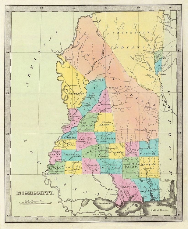 Picture of MISSISSIPPI - BURR 1835